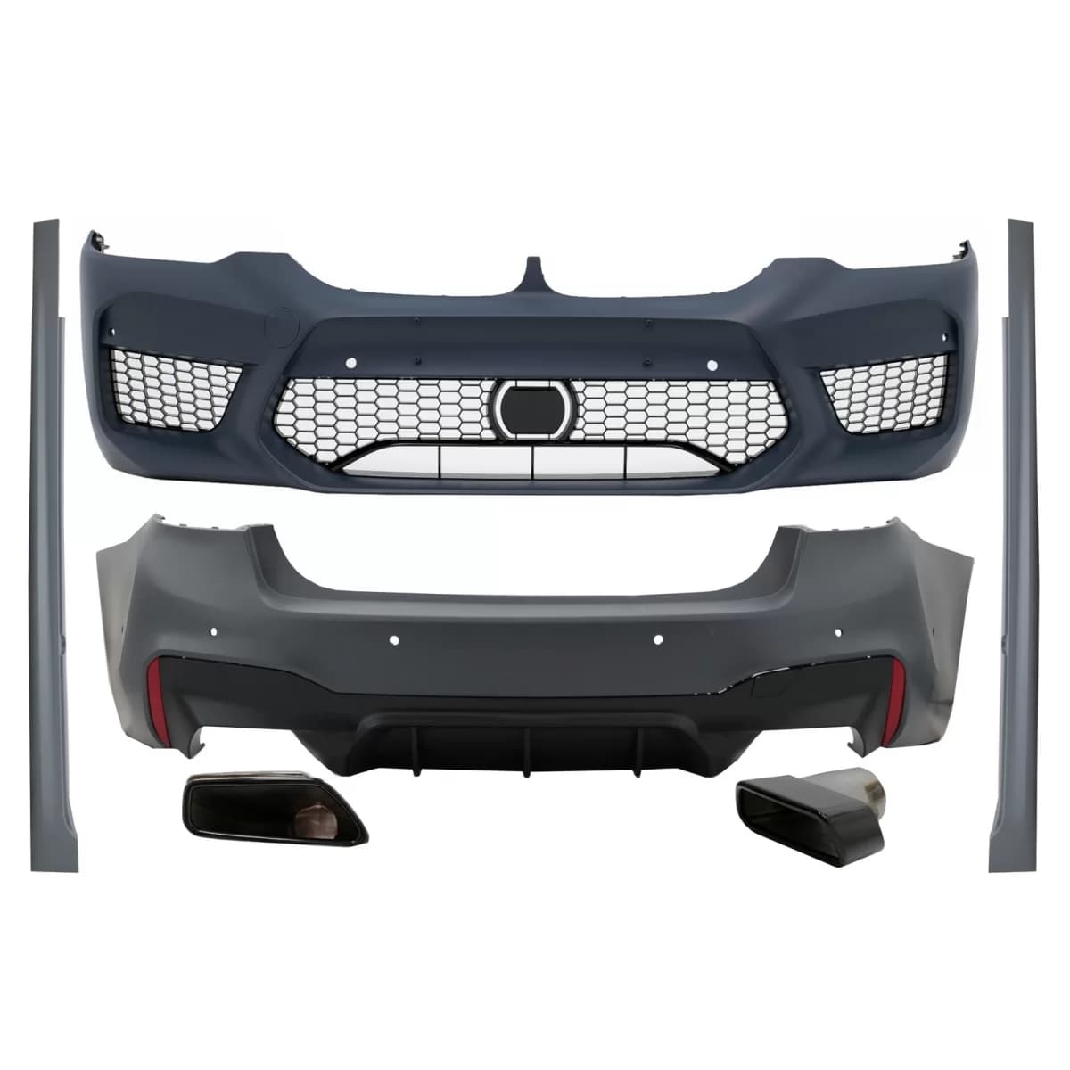 Body Kit with Black Exhaust Muffler Tips suitable for BMW 5 Series G30 (2017-2019) M5 Design