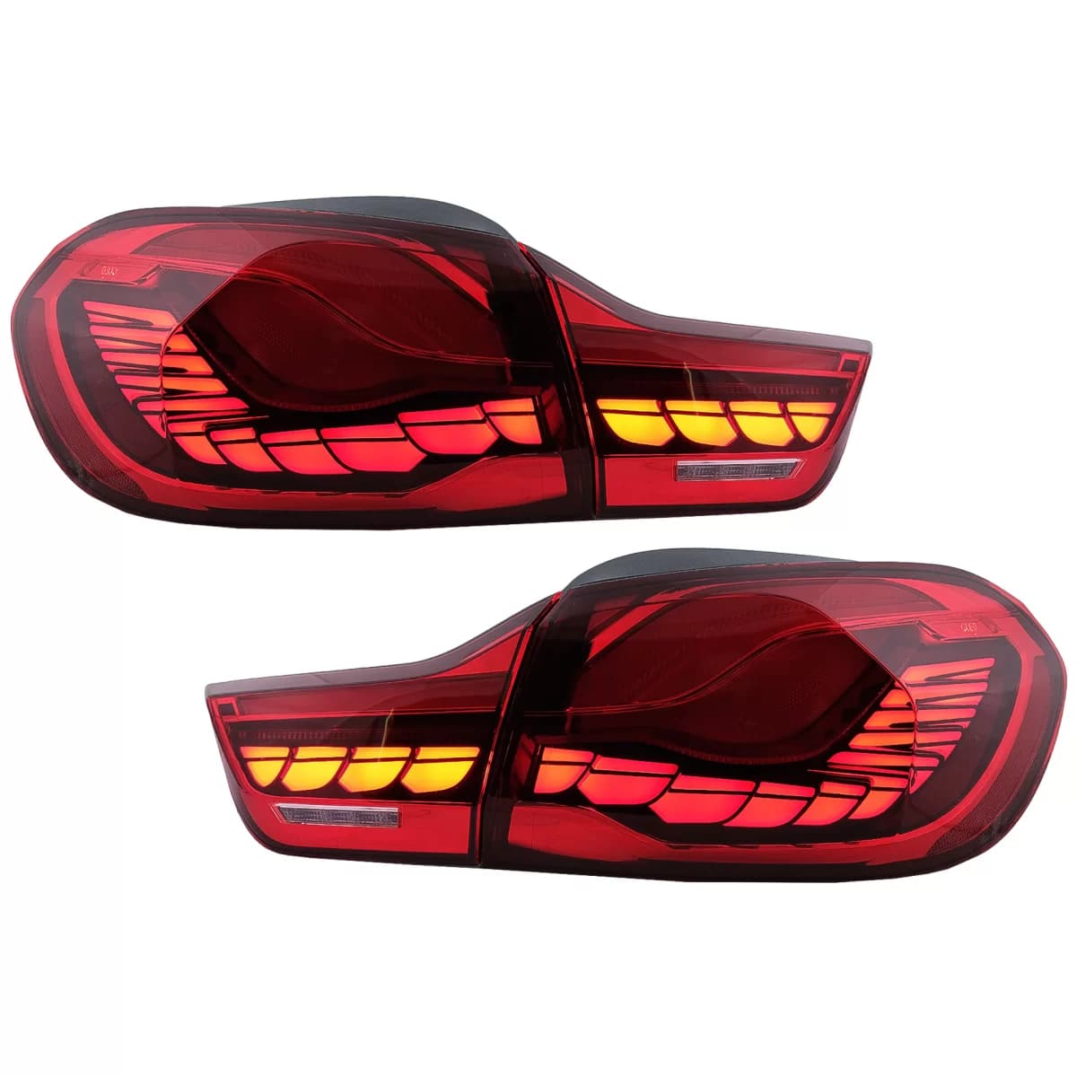 OLED Taillights suitable for BMW 4 Series F32 F33 F36 M4 F82 F83 (2013-03.2019) Red with Dynamic Sequential Turning Light