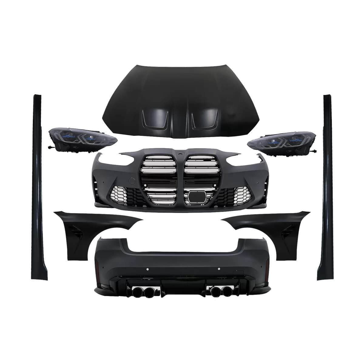 Wide Body Kit suitable for BMW 3 Series G20 Sedan (2018-2022) Conversion to G80 M3