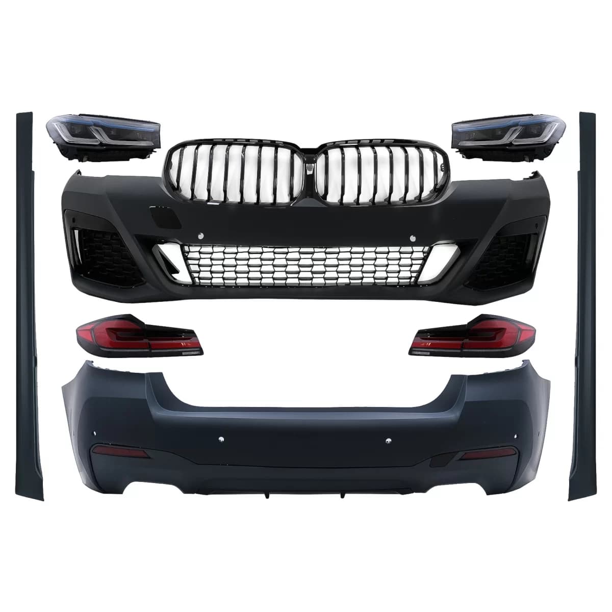 Complete Body Kit suitable for BMW 5 Series G30 (2017-2019) M-Tech Design Conversion to G30 LCI 2020 Design