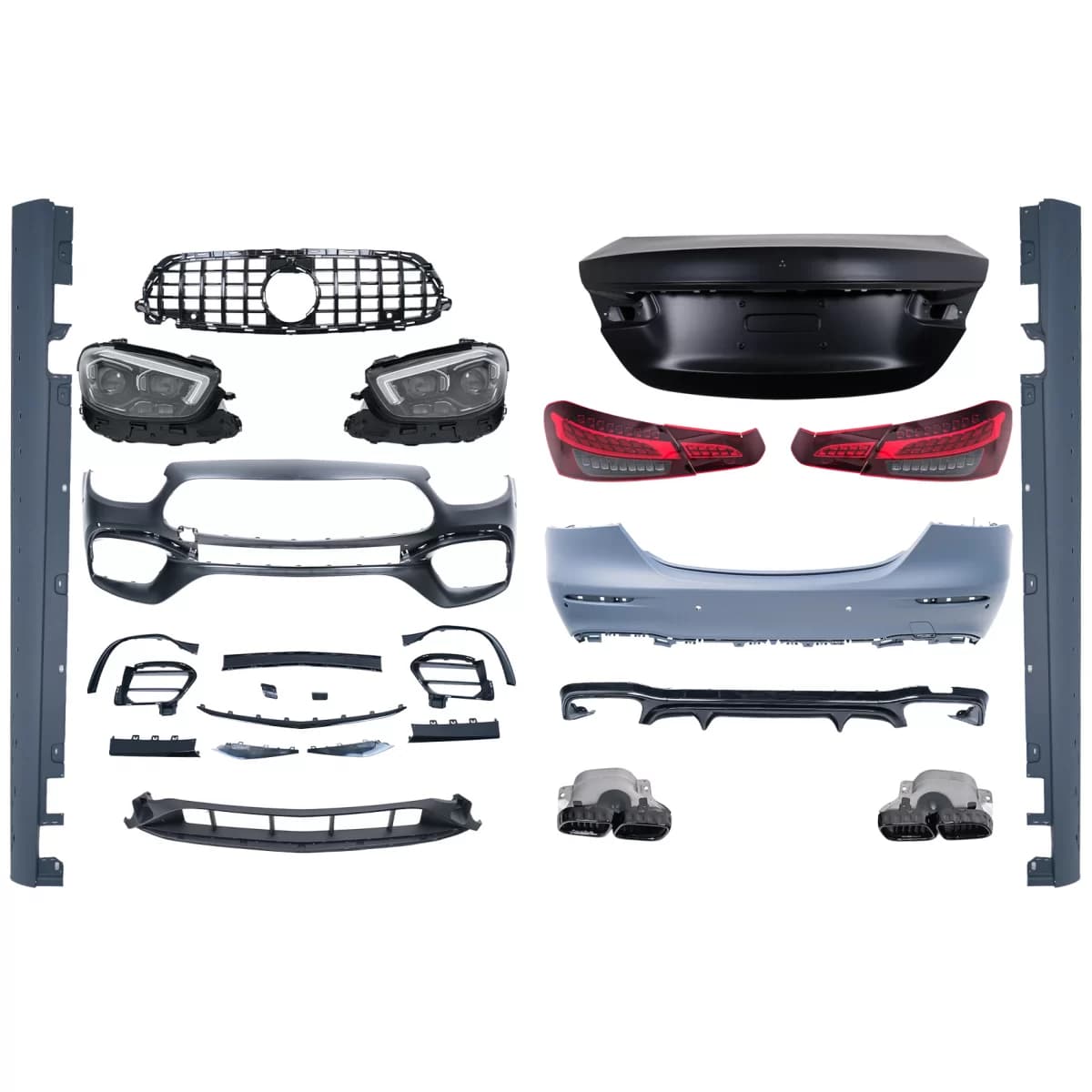 Complete Conversion Body Kit suitable for Mercedes E-Class W213 (2016-2019) to Facelift 2020 E63s Design