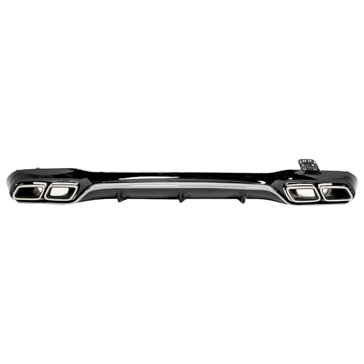 Rear Diffuser with Chrome Exhaust Tips suitable for Mercedes E-Class W213 Sport Line (2016-2019) E63 Design