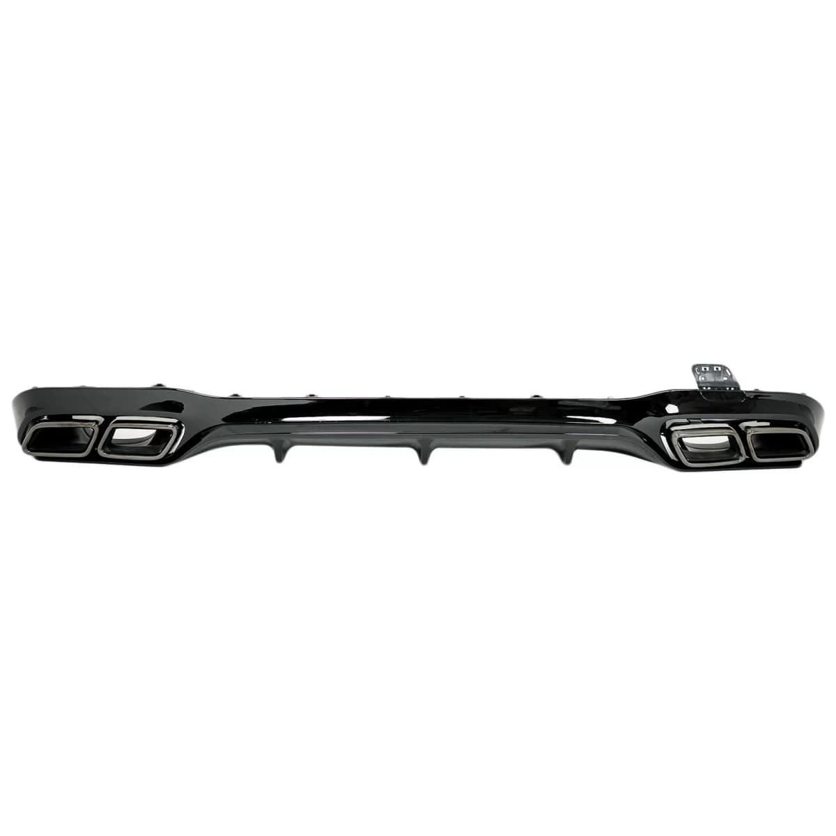 Rear Diffuser with Black Exhaust Tips suitable for Mercedes E-Class W213 Sport Line (2016-2019) E63 Design Night Package