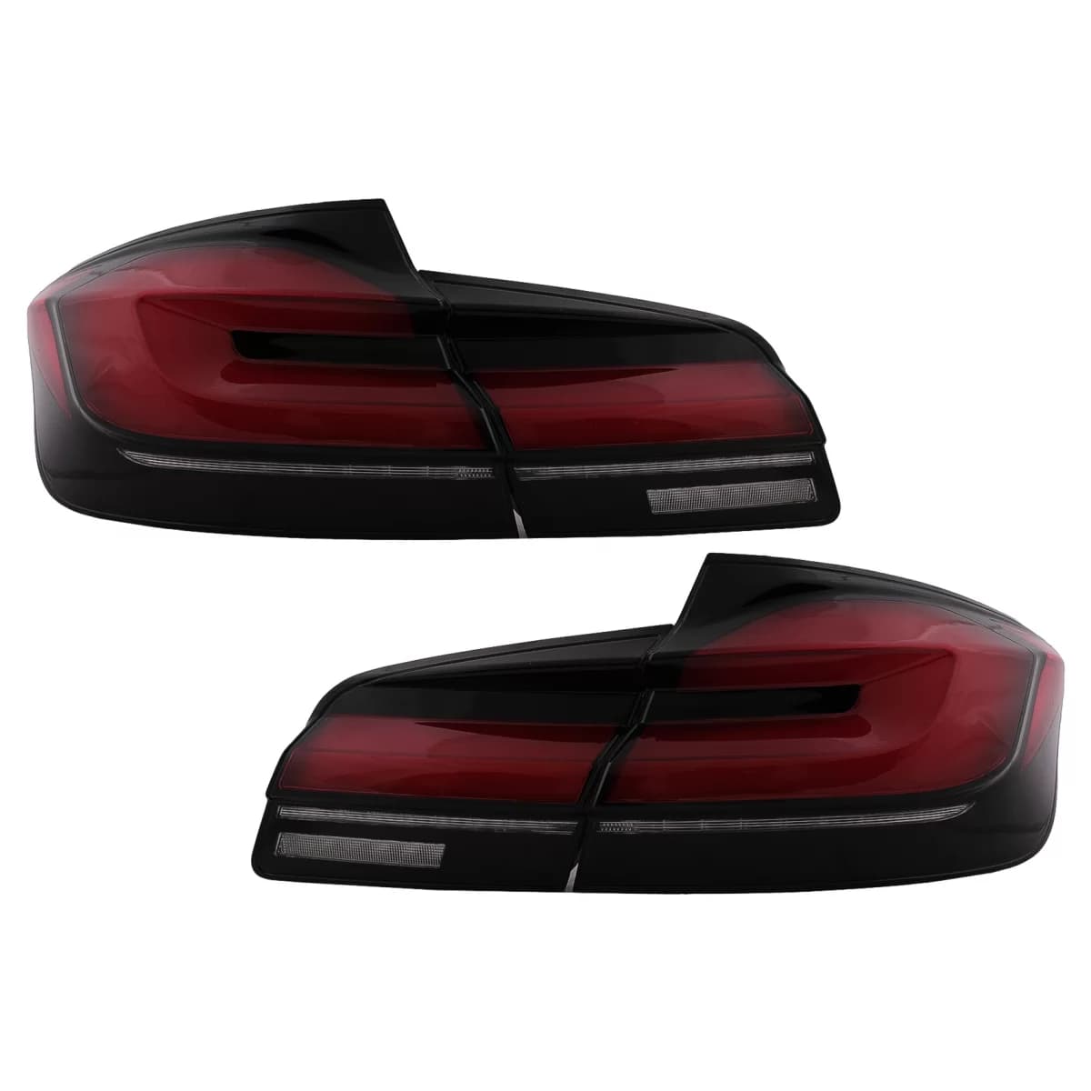 LED Taillights suitable for BMW 5 Series F10 (2011-2017) with Dynamic Sequential Turning Light Upgrade to LCI G30 Design