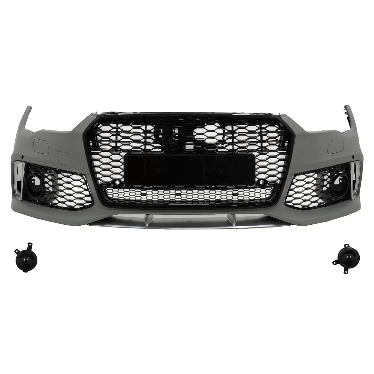 Front Bumper With Central Grille suitable for Audi A7 4G Facelift (2015-2018) RS7 Design