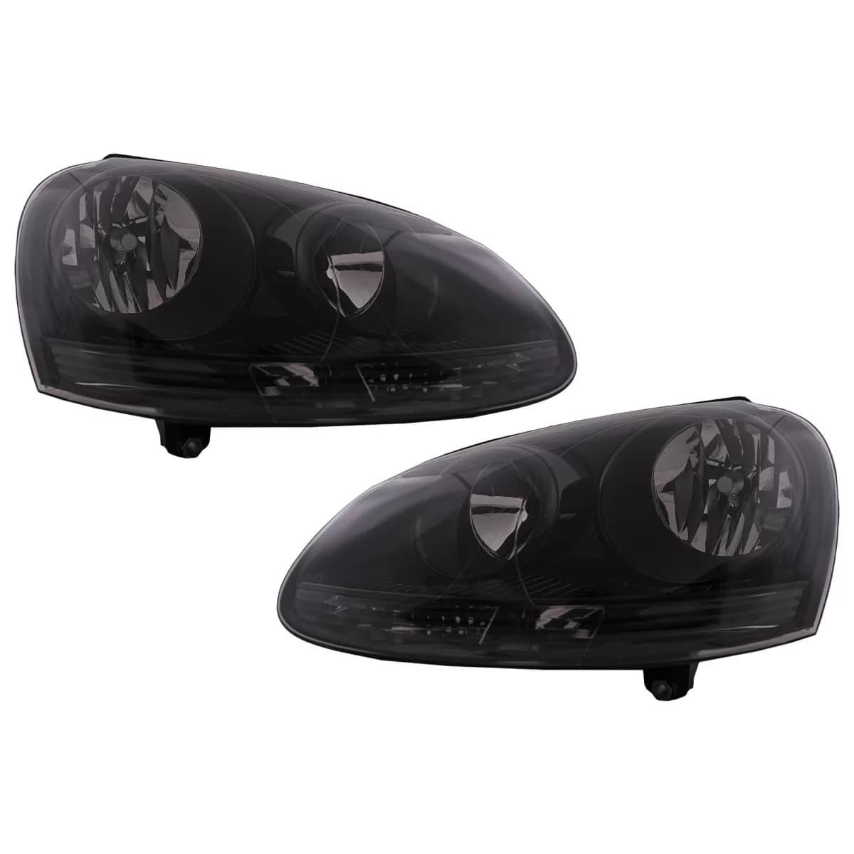 Headlights suitable for VW Golf 5 V (10.2003-2009) Jetta (2005-2010) All Black