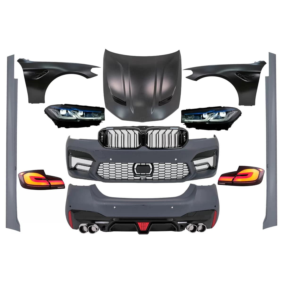 Complete Body Kit suitable for BMW 5 Series F10 (2010-2017) Conversion to G30 M5 Design