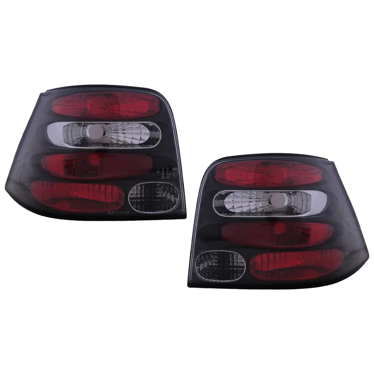 Taillights suitable for VW Golf IV 4 Hatchback (09.1997-09.2003) Black
