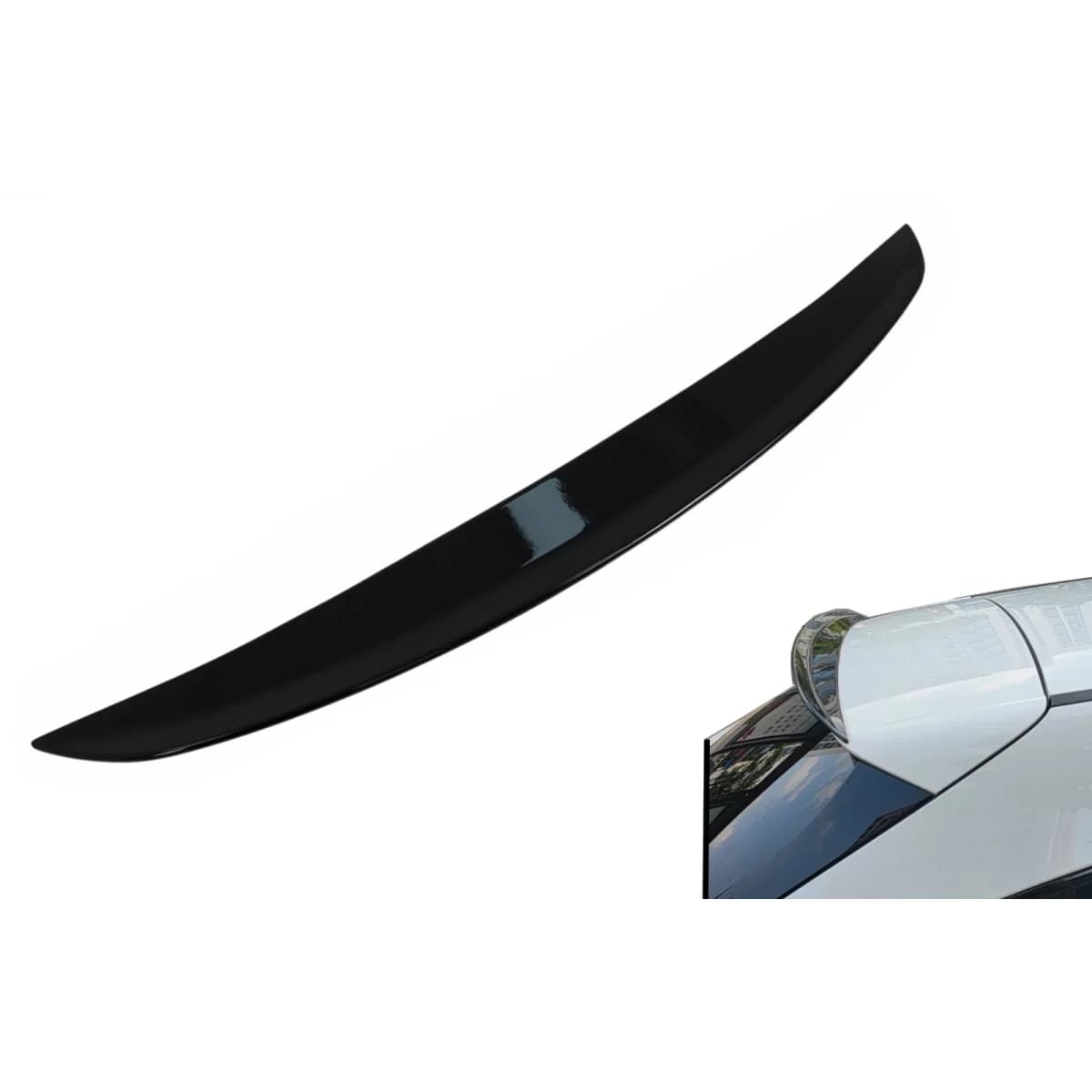 Roof Spoiler Cap suitable for Mercedes CLA X118 Shooting Brake (2019-Up) Piano Black