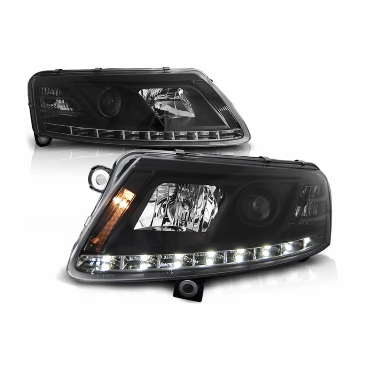 Xenon Headlights LED DRL suitable for Audi A6 4F C6 (04.2004-2008) Black