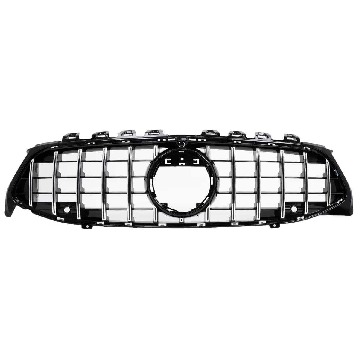 Front Grille suitable for Mercedes CLA X118 C118 (2019-05.2023) Chrome Stripes GT-R Panamericana Design