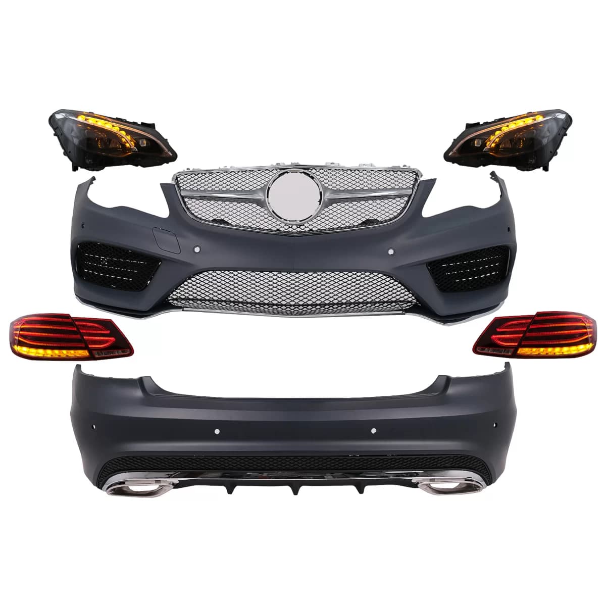 Complete Body Kit suitable for Mercedes E-Class C207 Coupe A207 Cabriolet Facelift (2013-2017)