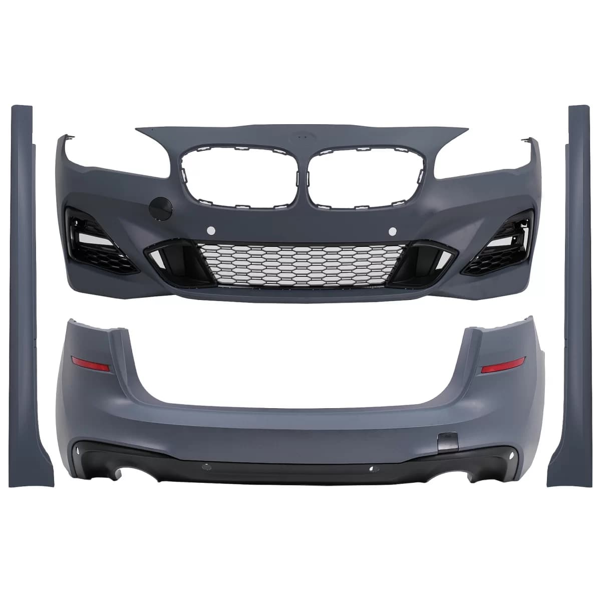 Body Kit suitable for BMW 2 Series F45 LCI Active Tourer (05.2017-12.2019) M-Technik Design Double Outlet for Single Exhaust