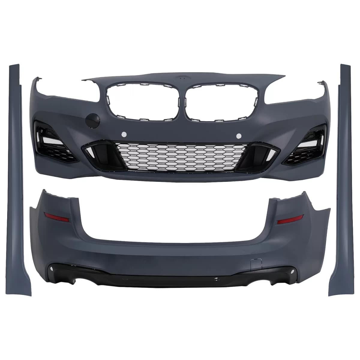 Body Kit suitable for BMW 2 Series F46 LCI Gran Tourer (05.2017-12.2019) M-Technik Design Double Outlet for Single Exhaust