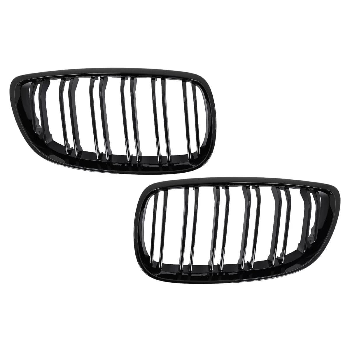 Front Kidney Grilles suitable for BMW 3 Series E92 E93 Coupe Convertible NonLCI (2006-2009) Double Stripe M-Package Sport Design