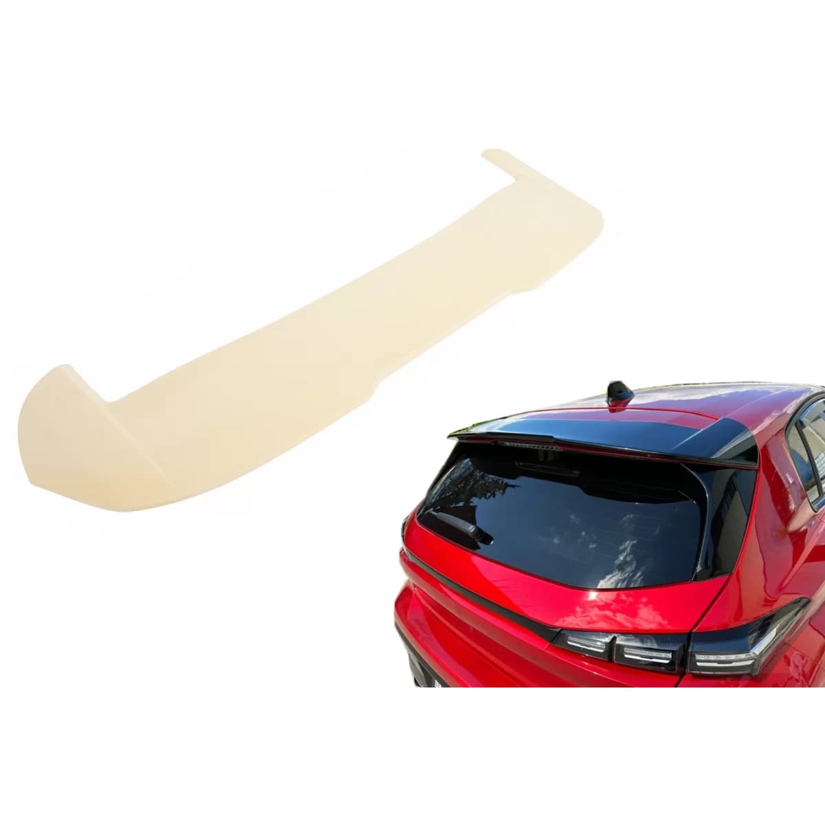 Roof Spoiler Wing suitable for Peugeot 308 Mk3 Hatchback (2021-Up) Add-On