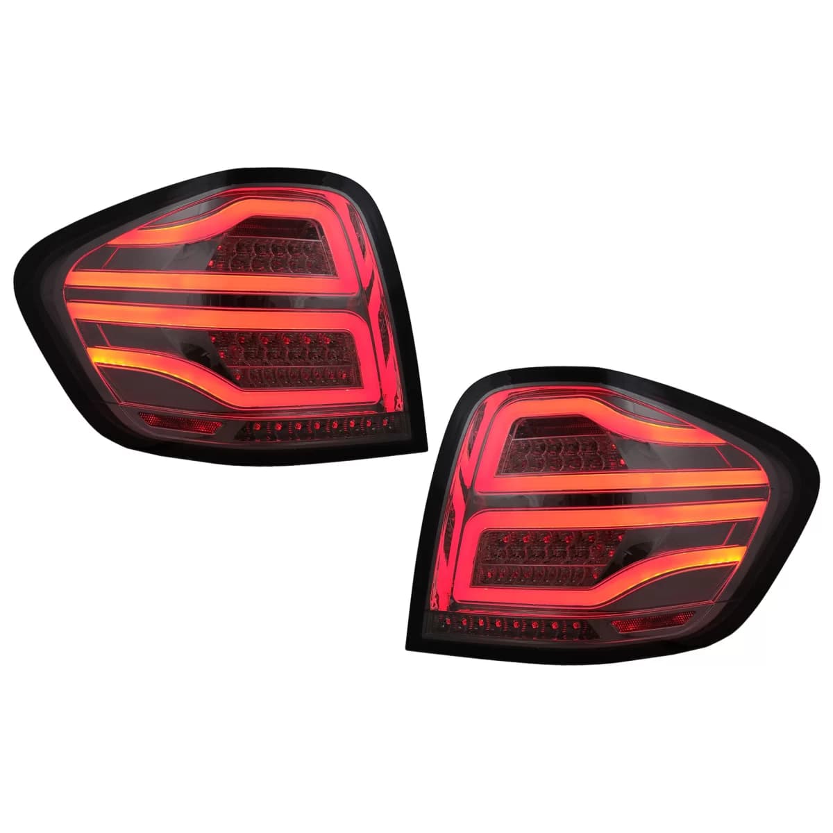 FULL LED Taillights suitable for Mercedes M-Class W164 (2005-2008) Smoke