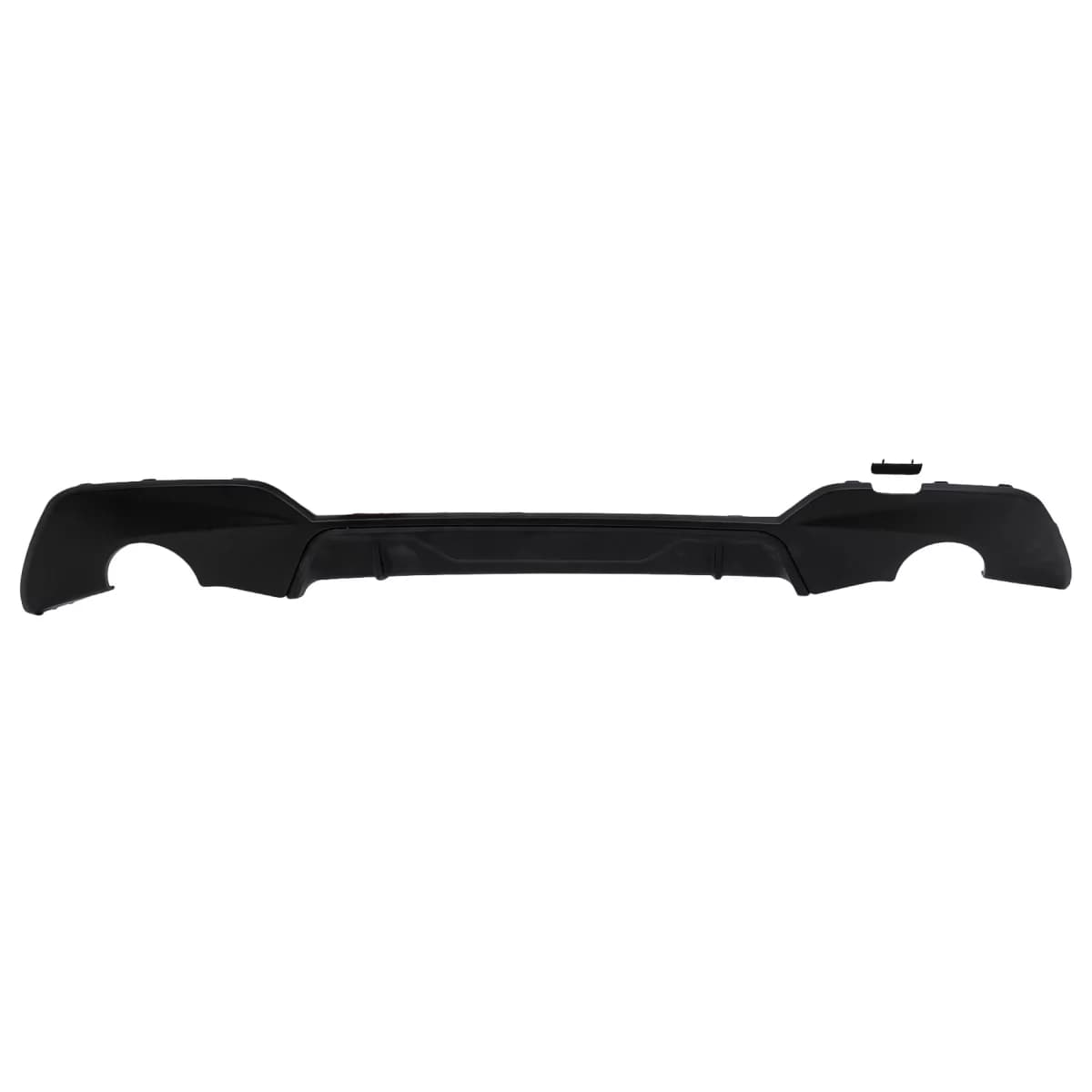 Rear Bumper Diffuser Double Outlet for Single Exhaust suitable for BMW 3 Series G20 G28 Sedan G21 Touring (2018-2022) Matte Black