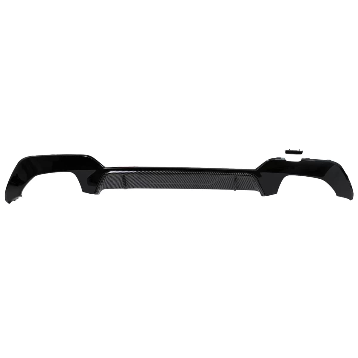 Rear Bumper Diffuser suitable for BMW 3 Series G20 G28 Sedan G21 Touring (2018-2022) Middle Insertion Carbon Look