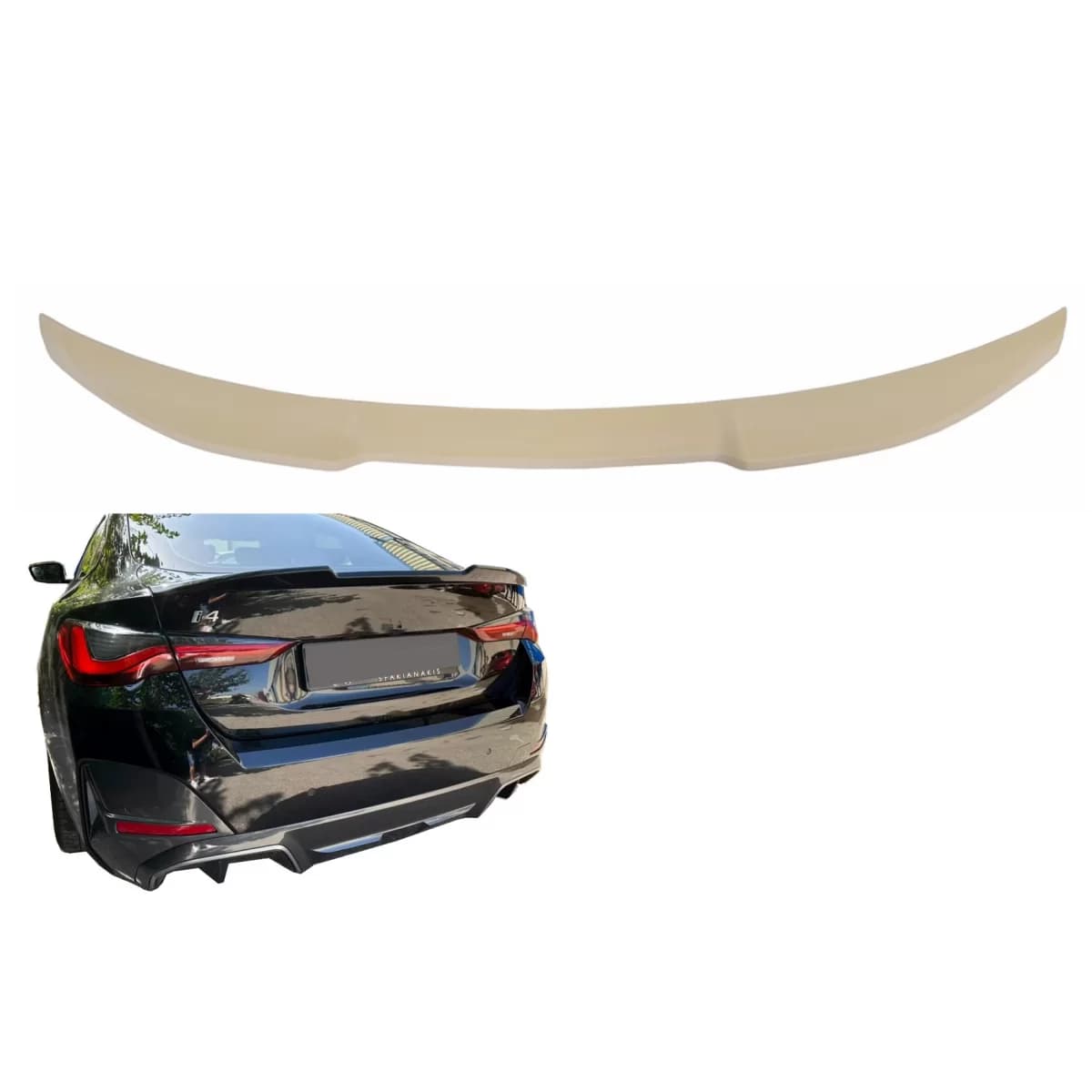 Trunk Spoiler Wing suitable for BMW 4 Series G26 i4 G26 BEV (2021-Up) Gran Coupe