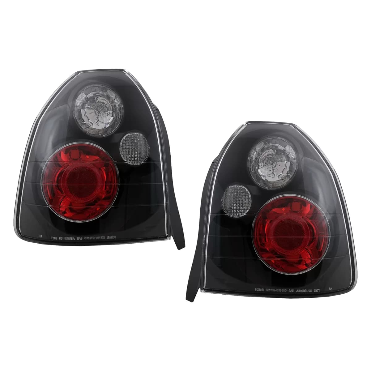 Taillights suitable for HONDA Civic V Hatchback EJ9 EK 1/3/4 (09.1995-02.2001) Black