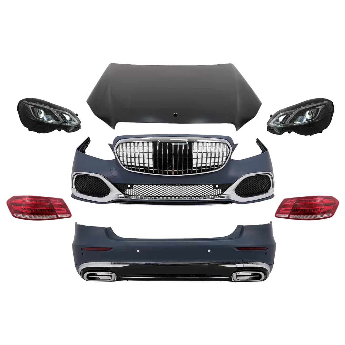 Body Kit suitable for Mercedes E-Class W212 (2009-2012) Conversion to Facelift M Design