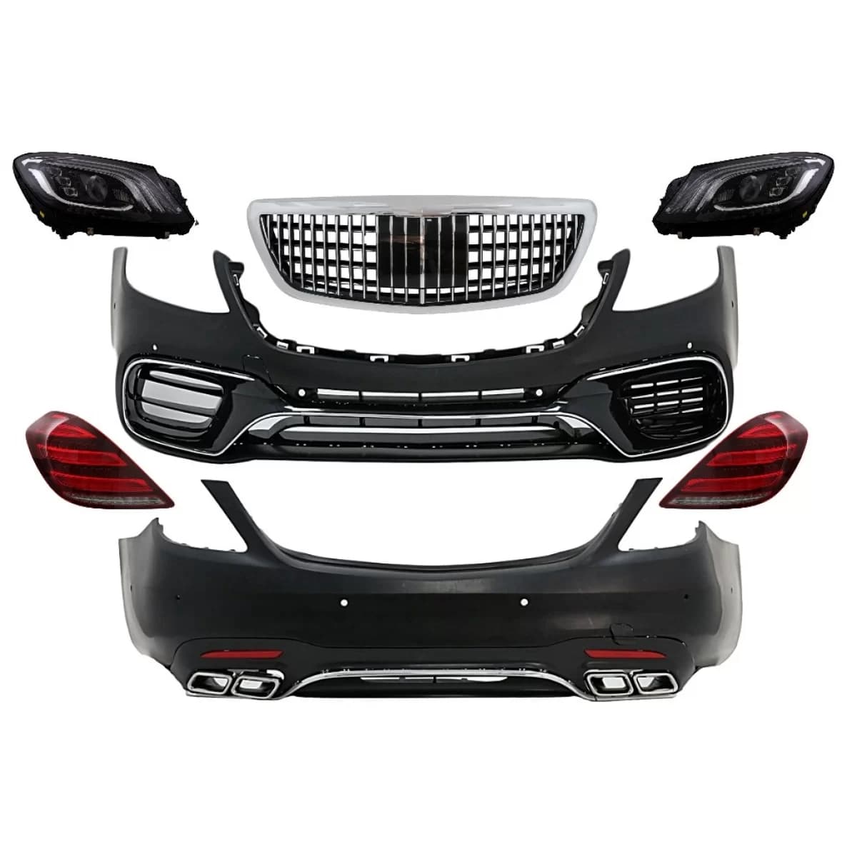 Complete Body Kit suitable for Mercedes S-Class W222 Facelift (2013-06.2017) S63 Design