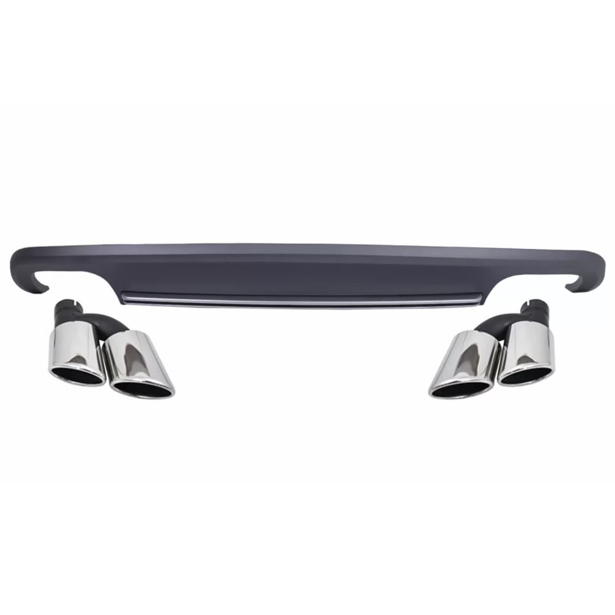 Rear Bumper Diffuser with Exhaust Muffler Tips suitable for Audi A5 8T Sportback Standard Facelift (2012-2015) S5 Design