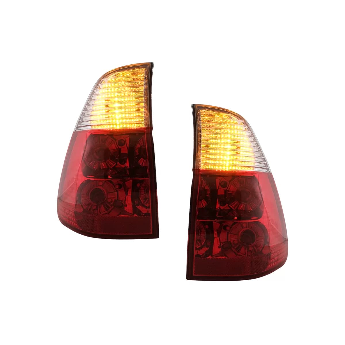 Halogen Taillights suitable for BMW X5 E53 (1999-2006) Red Clear