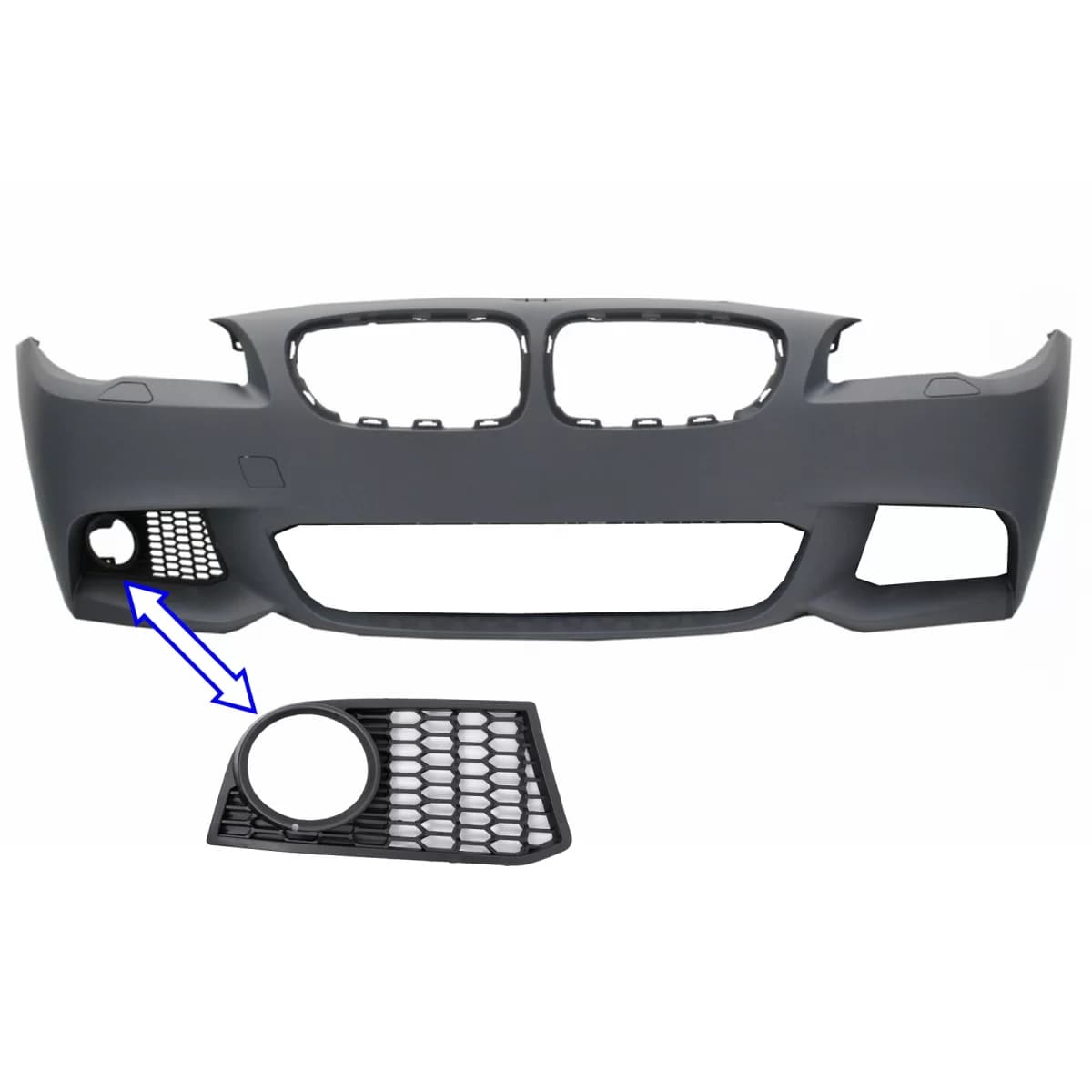 Fog Light Grille LEFT SIDE suitable for BMW 5 Series F10 F11 NON-LCI (2010-2014) only for M-Tech Bumper