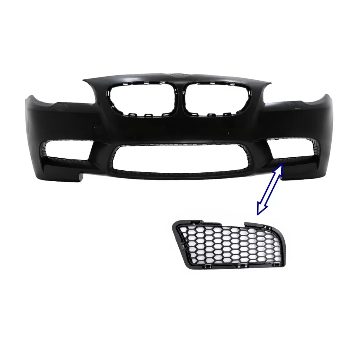 Fog Light Grille LEFT SIDE suitable for BMW 5 Series F10 F11 NON-LCI LCI (2010-2017) only for M5 Bumper