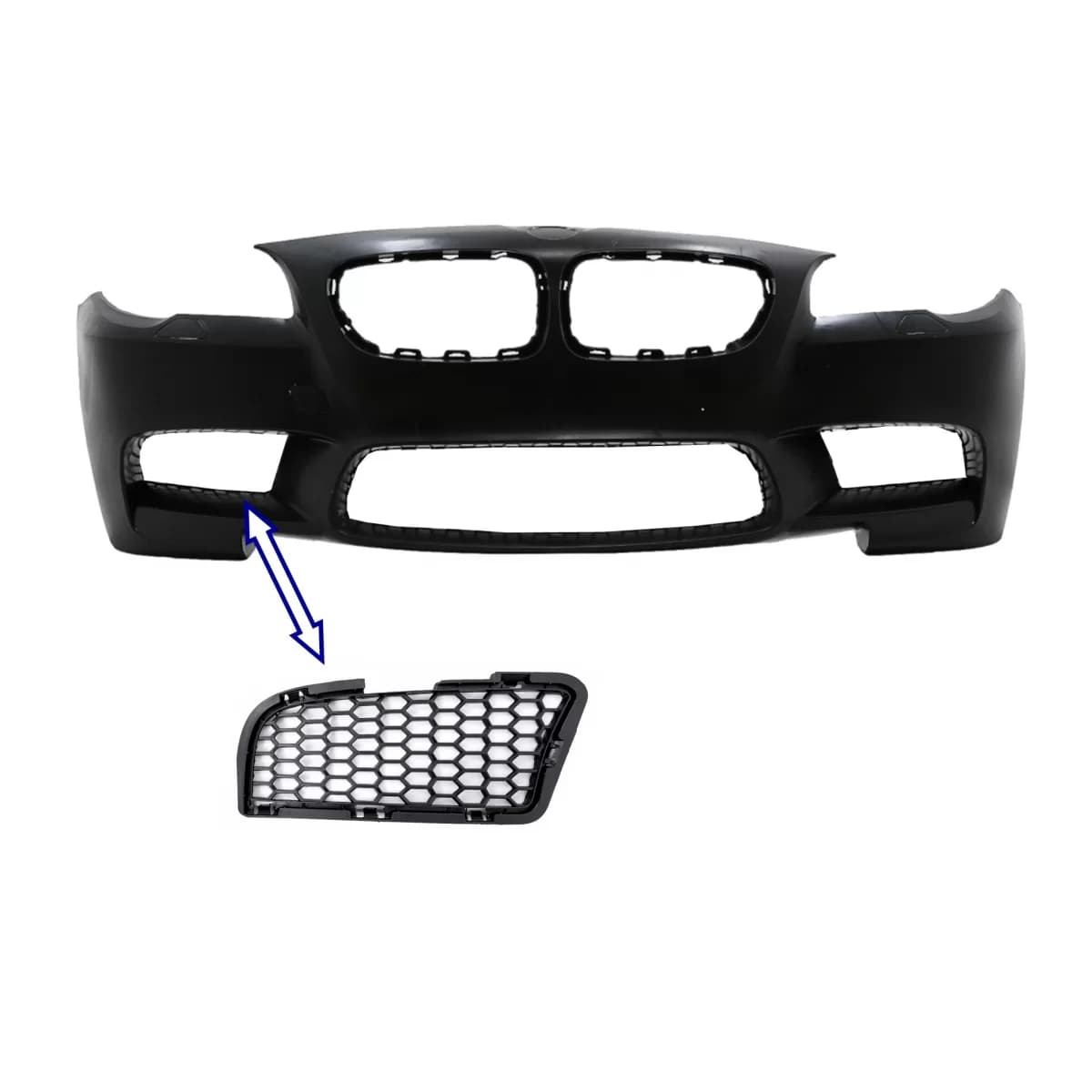 Fog Light Grille RIGHT SIDE suitable for BMW 5 Series F10 F11 NON-LCI LCI (2010-2017) only for M5 Bumper