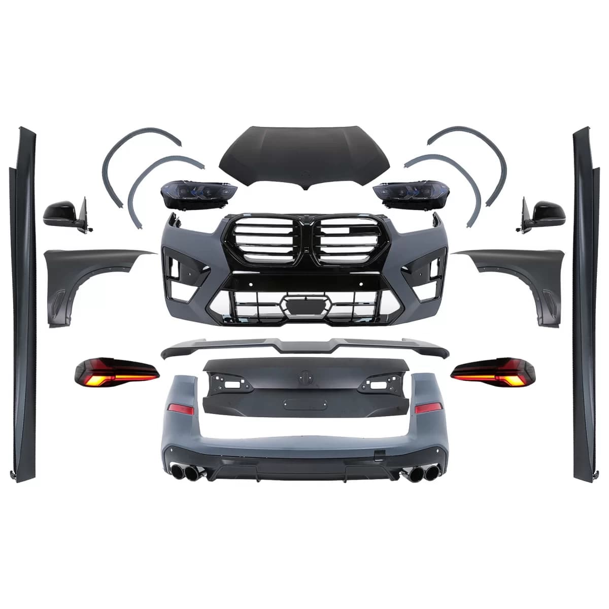 Upgrade Body Kit suitable for BMW X5 E70 (2007-2013) Conversion to X5M F95 2023 Design