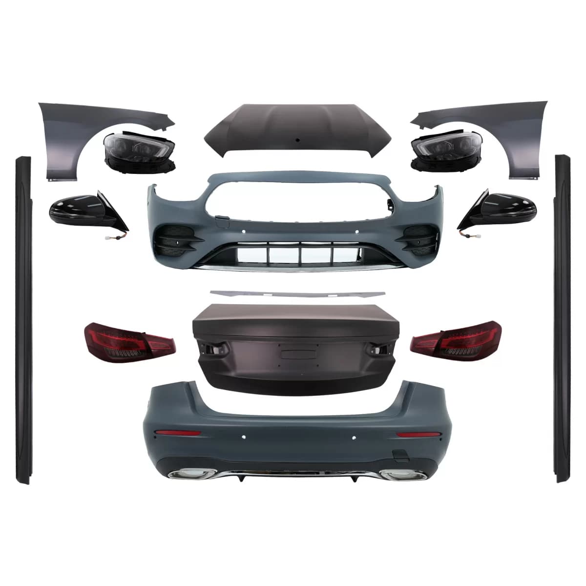 Body Kit suitable for Mercedes E-Class W212 (2009-2012) Conversion to W213 E63 Design