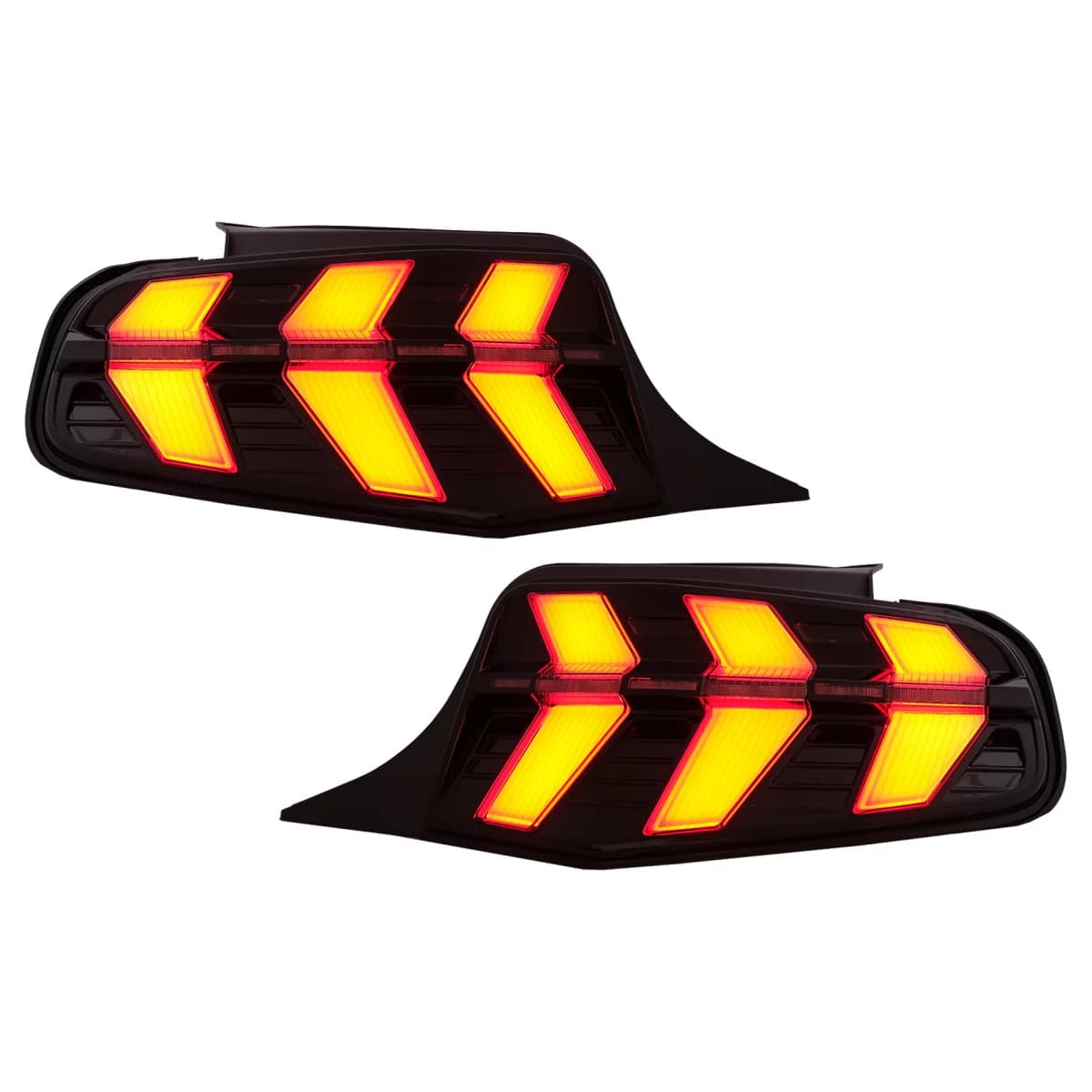 LED Taillights suitable for Ford Mustang V Pre-Facelift (2010-2012) Smoke 7 Modes with Dynamic Sequential Turning Lights