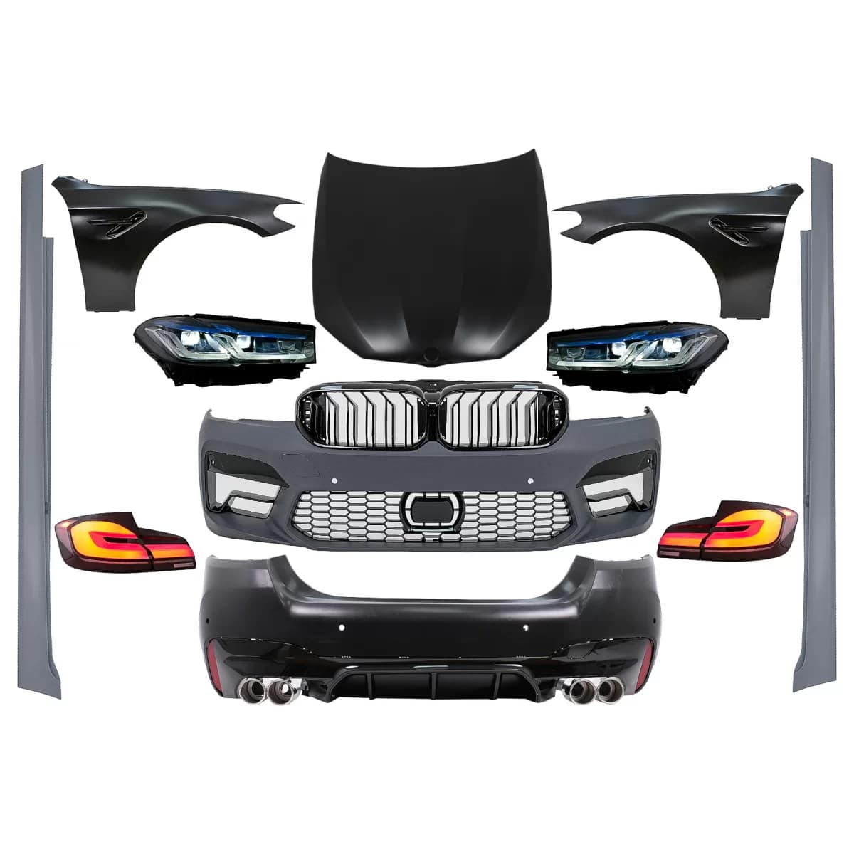 Complete Body Kit suitable for BMW 5 Series F10 (2010-2017) Conversion to G30 M5 Design