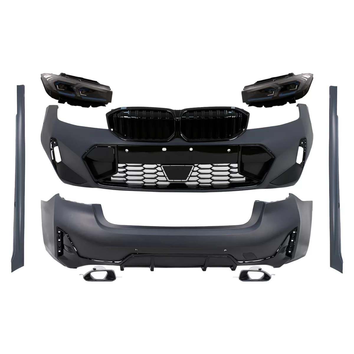 Complete Body Kit suitable for BMW 3 Series G20 Sedan (2018-2022) Upgrade to LCI Design