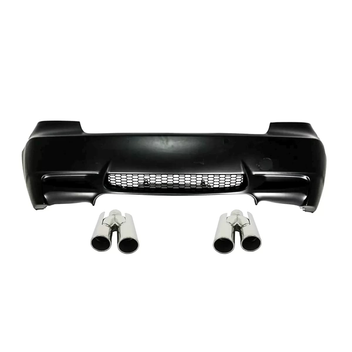 Rear Bumper suitable for BMW 3 Series E92 E93 (2006-2010) M3 Design with Exhaust Muffler Tips