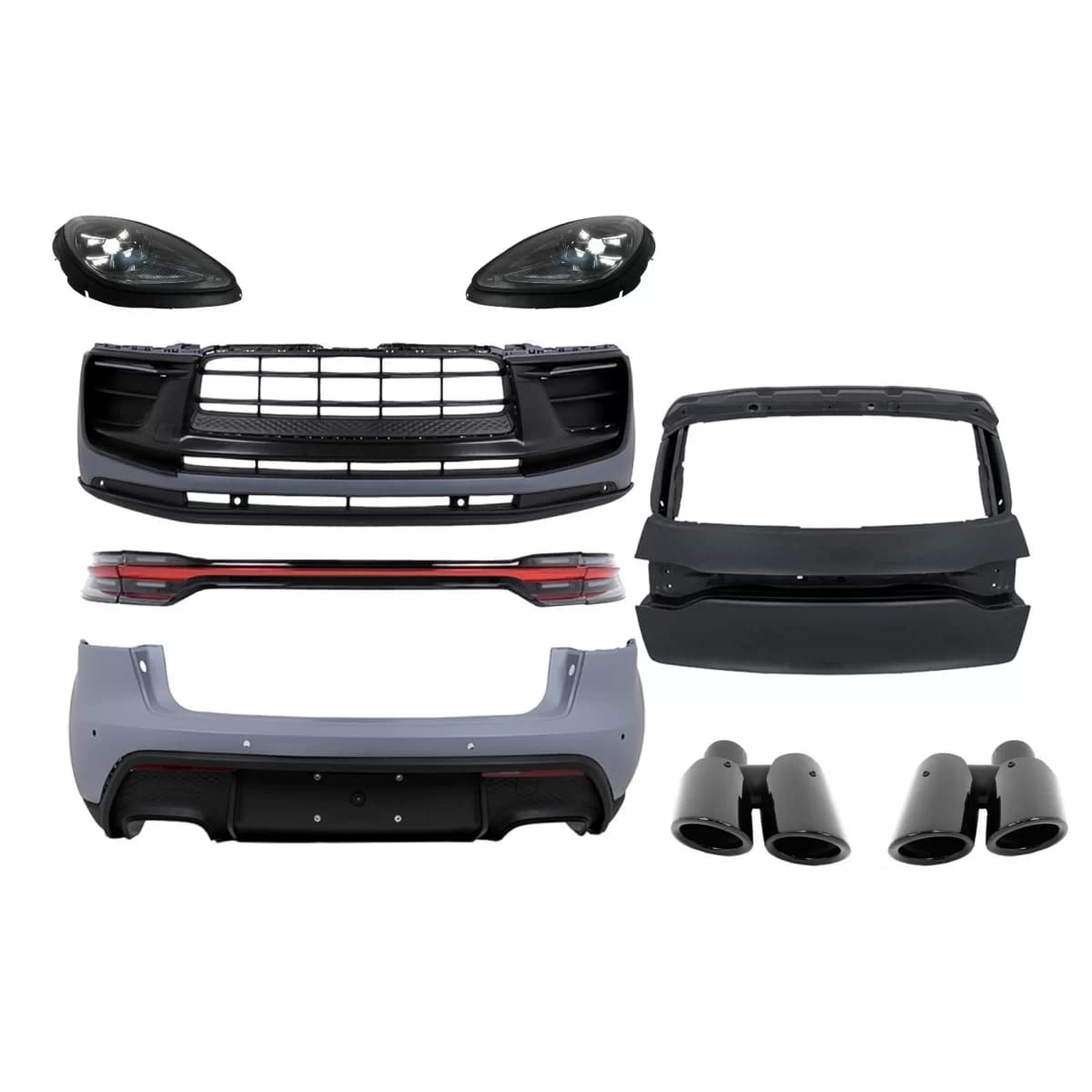 Conversion Body Kit suitable for Porsche Macan 95B (2014-2023) Upgrade to GTS Design