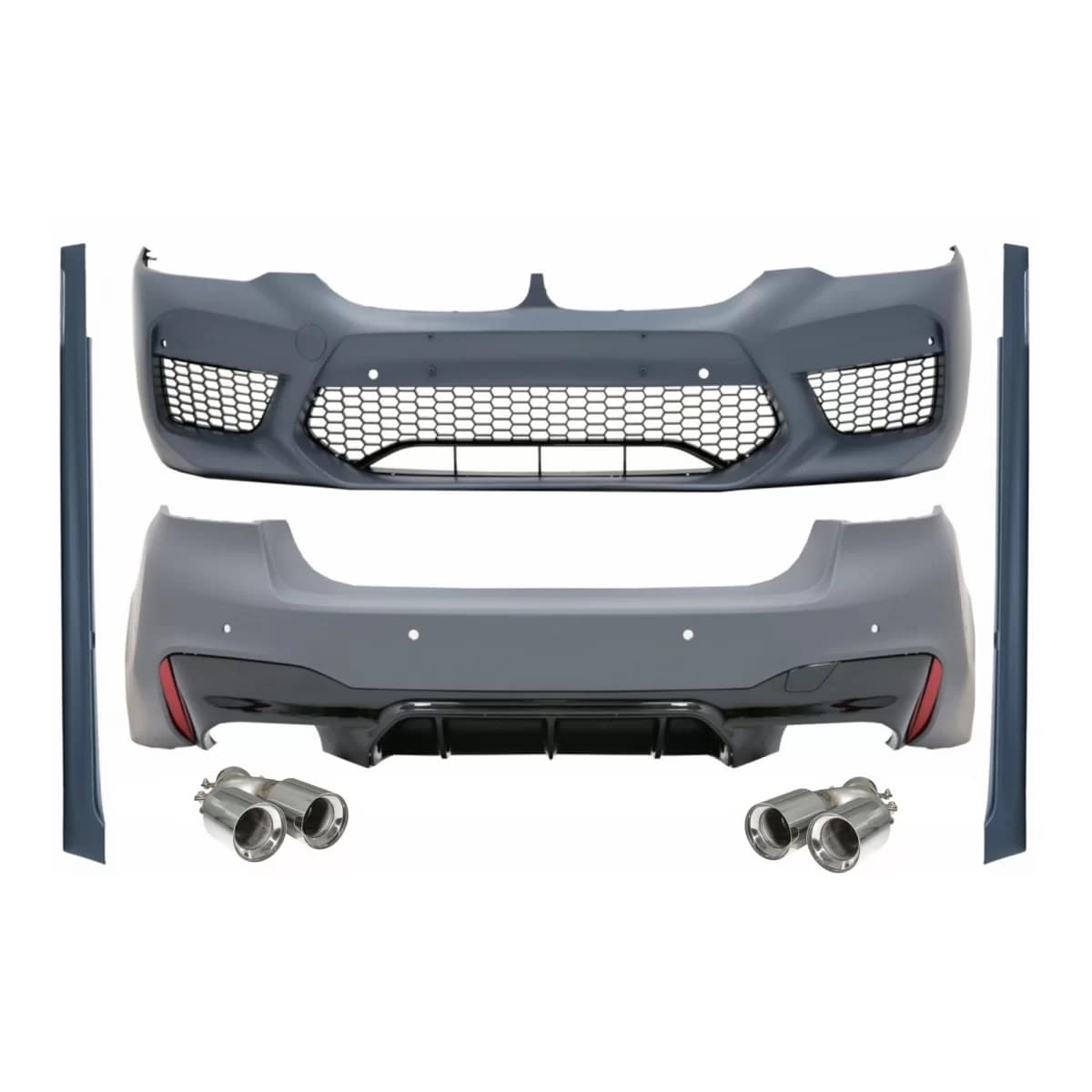 Body Kit suitable for BMW 5 Series G30 (2017-2019) M5 Design with Exhaust Muffler Tips