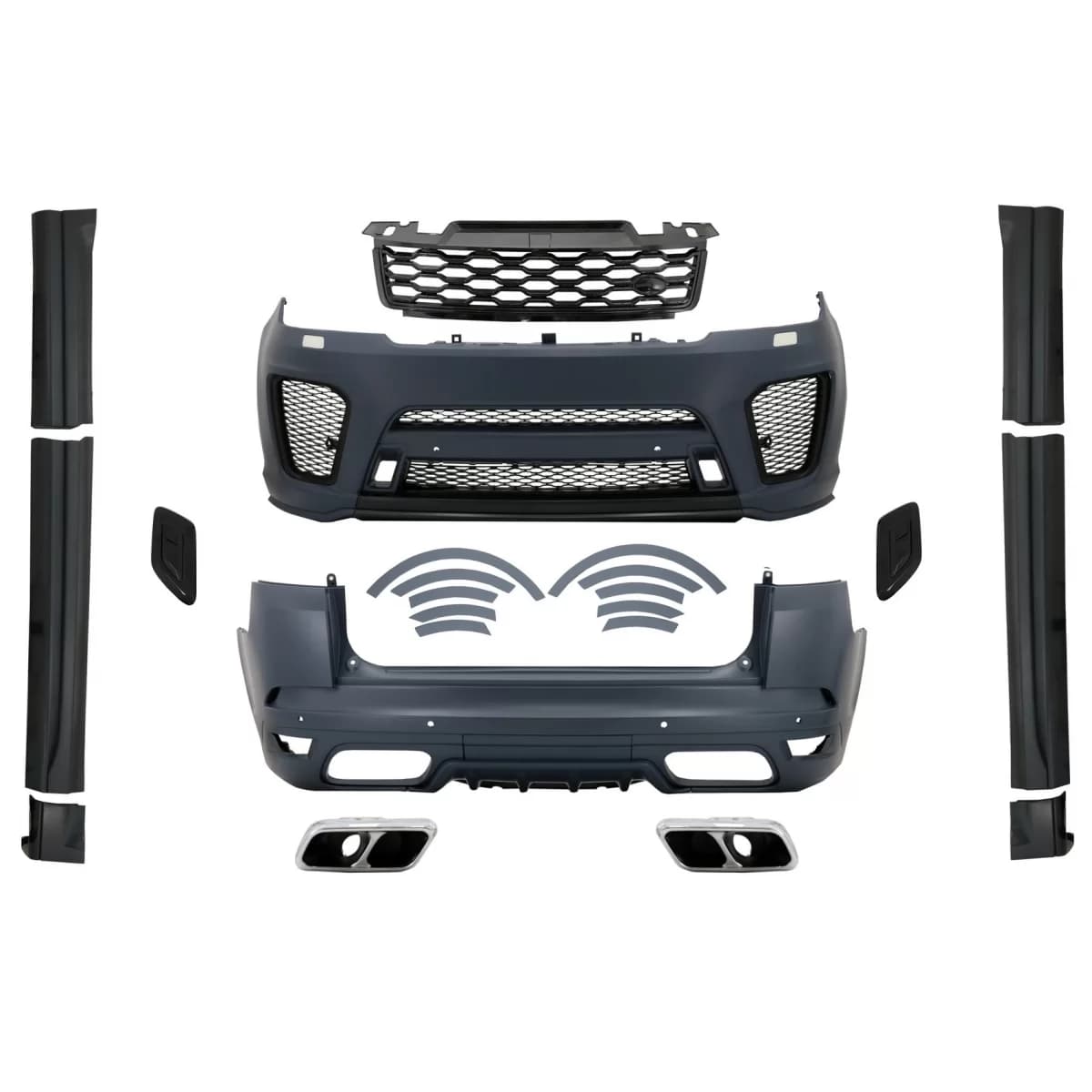 Complete Body Kit suitable for Range Rover Sport L494 (2013-2017) Conversion to 2019 SVR Design