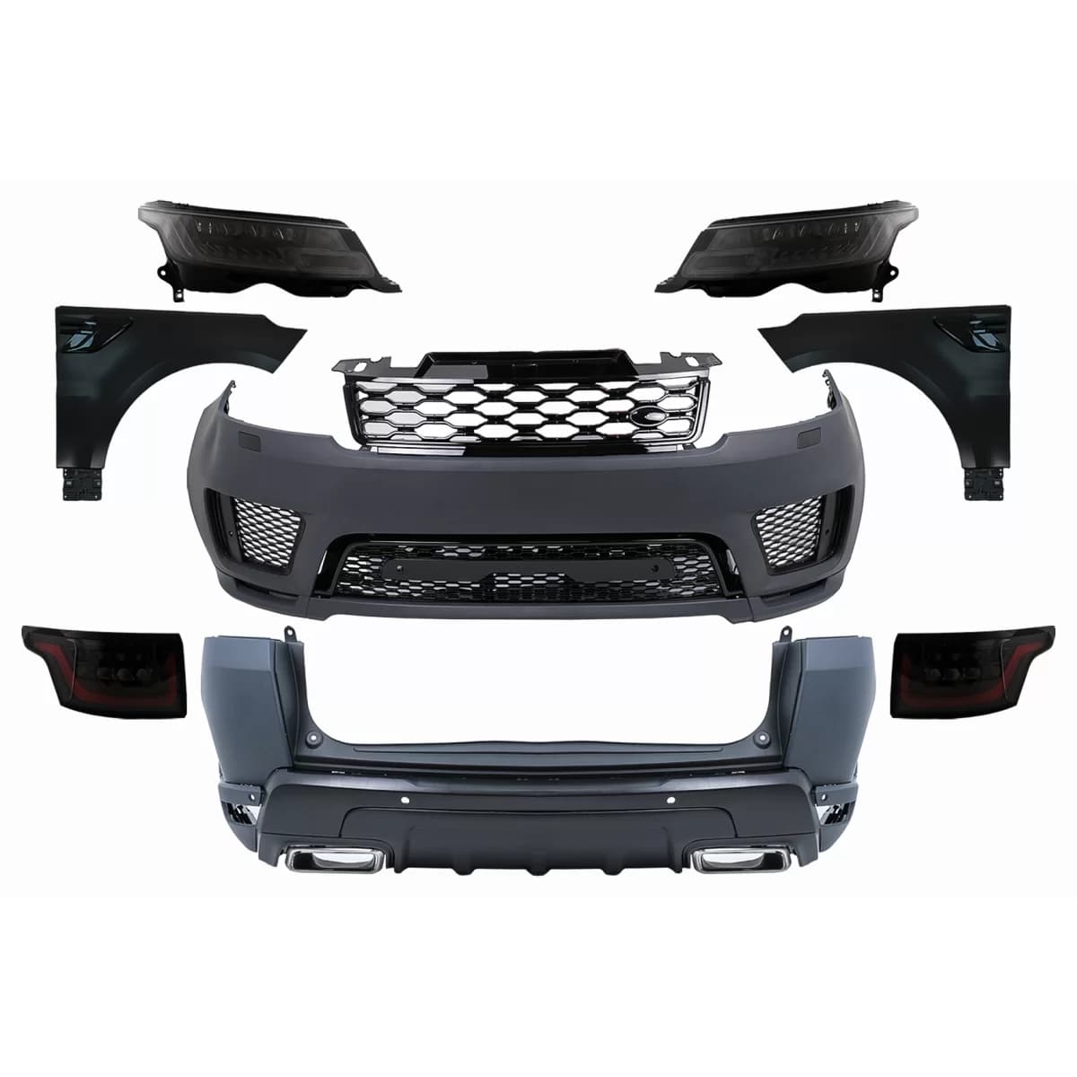 Complete Body Kit suitable for Land Range Rover Sport L494 (2013-2017) Conversion to 2019 Design