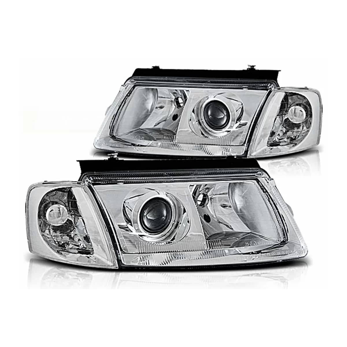 Headlights suitable for VW Passat B5 3B (11.1996-08.2000) Chrome H7/H7