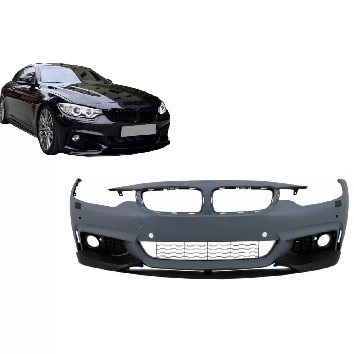 Front Bumper suitable for BMW 4 Series F32 F33 F36 (2013-2020) M Sport Design