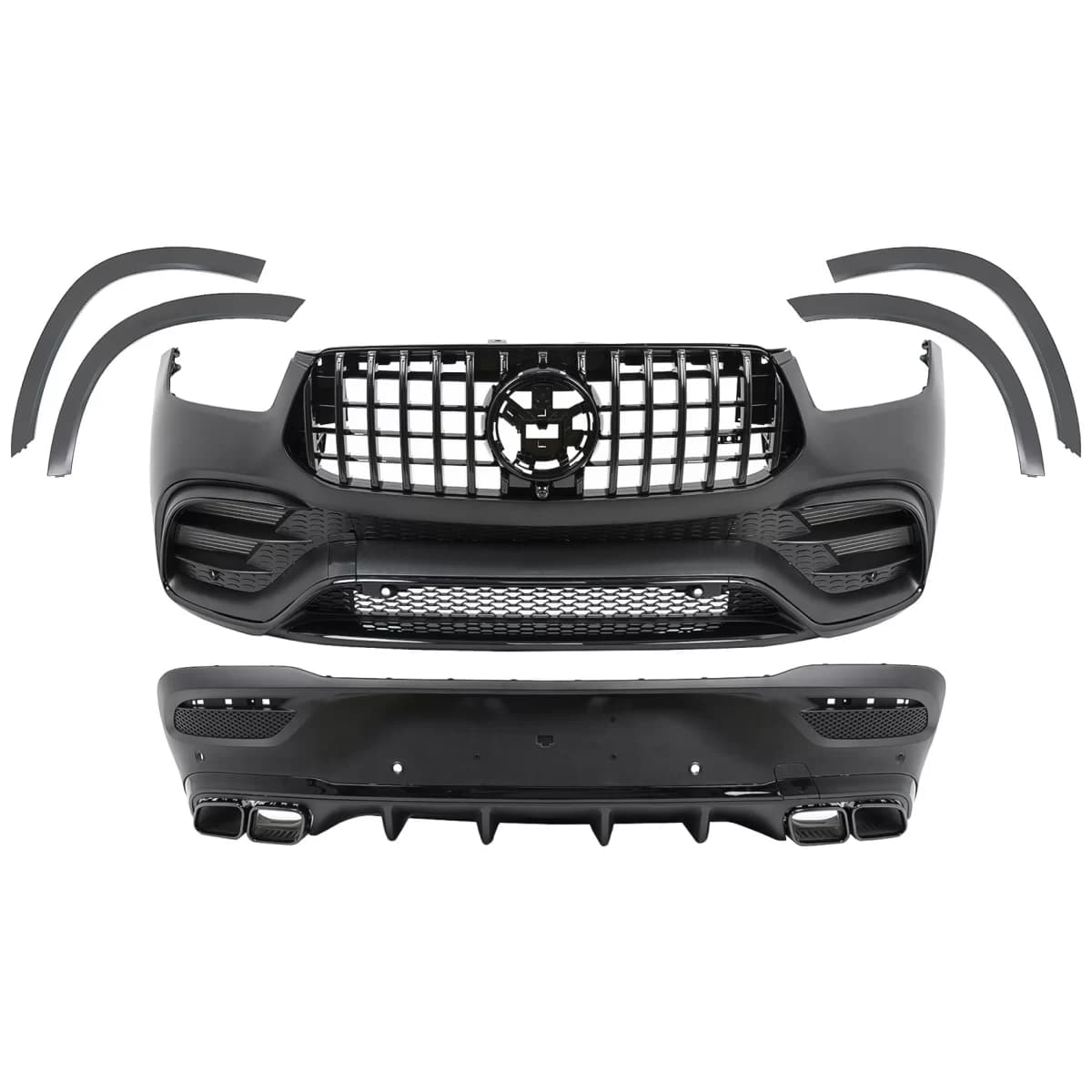 Complete Body Kit suitable for Mercedes GLE SUV Coupe C167 Sport Line (2020-06.2023) GLE 63S Design Black