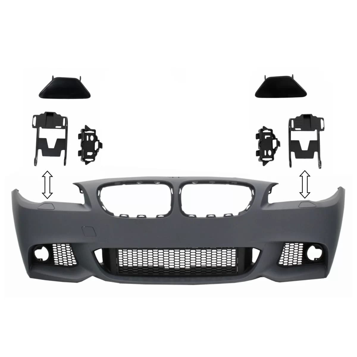 Set SRA Cover Bumper Headlights Washing System Covers suitable for BMW 5 Series F10 F11 (2010-2014) M-Tech Design