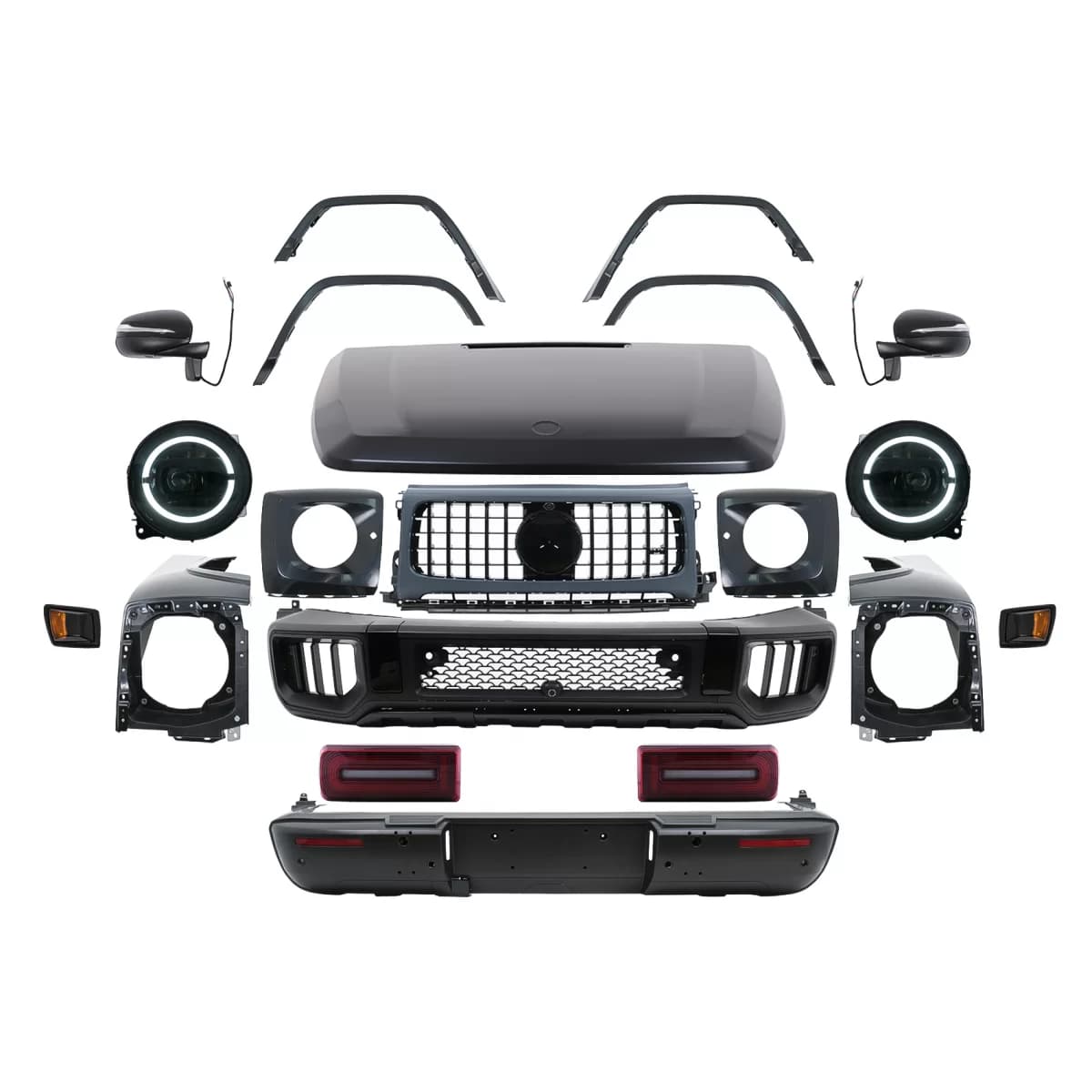 Complete Body Kit suitable for Mercedes G-Class W463 (2012-2017) Conversion to 2024 G63 Design