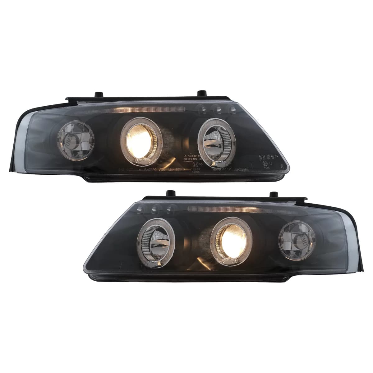 Angel Eyes Headlights suitable for VW Passat B5 3B (11.1996-08.2000) Black
