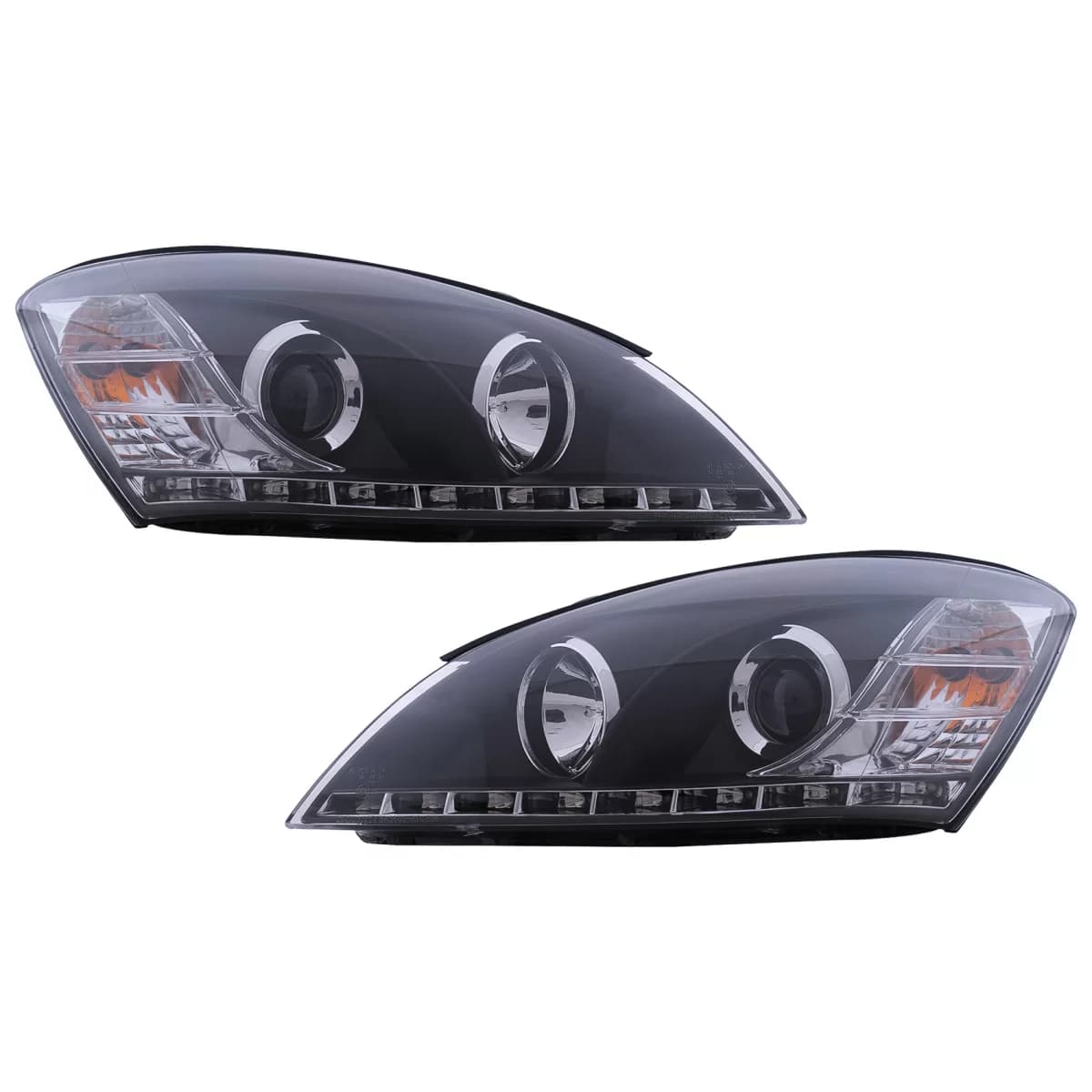 LED DRL Headlights suitable for KIA Ceed (09.2006-08.2009) Daylight Black