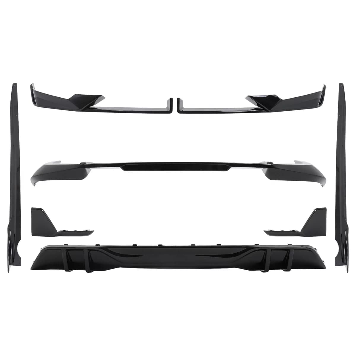 Aero Body Kit suitable for BMW X5 G05 LCI M-Tech (2023-) Black Knight Design Piano Black
